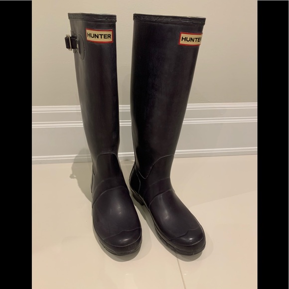 COPY - Classic Size 8 Genuine Hunter Tall Rain Boots - Picture 1 of 6